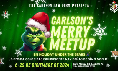 Carlson's Merry Meetup 2024 En Killeen Con Motivo De Grinch